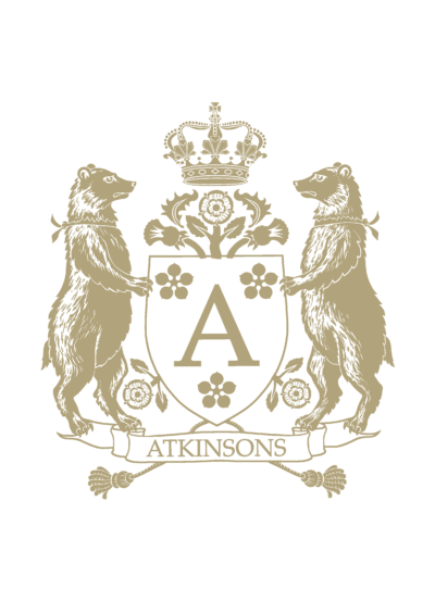 Logo Armoiries ATKINSONS infographie Création originale pour la marque de parfums ATKINSONS (c)HERALDIKER